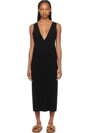 Auralee Plunging Midi Dress
