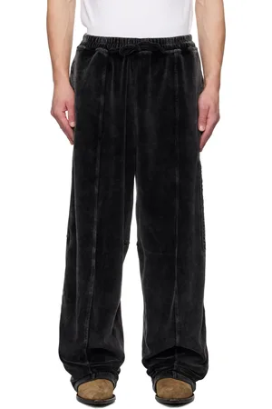 Alexander Wang Black Embossed Logo Sweatpants