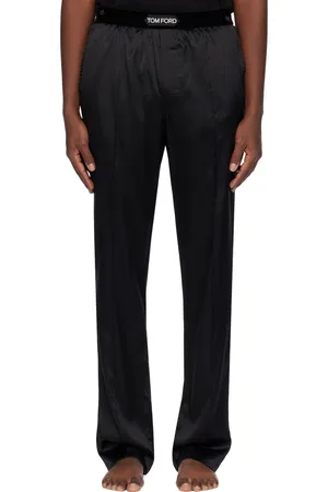 Tom Ford Black Pinched Seam Pyjama Pants