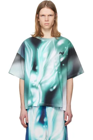 Gerrit Jacob Blue Printed T-shirt