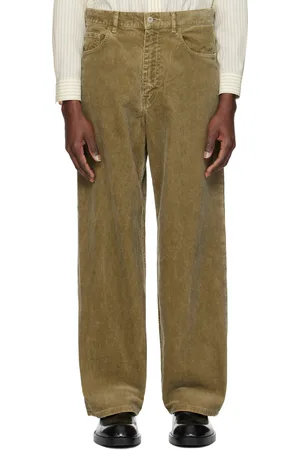 Auralee Brown Finx Corduroy Wide 5P Trousers