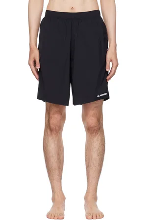 Jil Sander Black Printed Swim Shorts