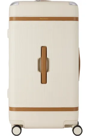Paravel Off-White Aviator Trunk Suitcase