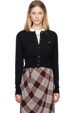 Vivienne Westwood Black Bea Cropped Cardigan
