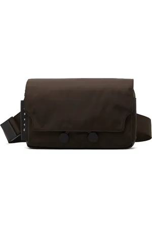 Marni Brown Cordura Cityscape Belt Bag
