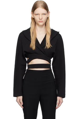 Alaïa Black Crossover Hoodie