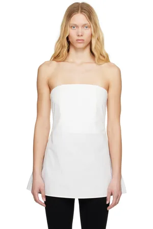 Rohe White Sculptural Cotton Top