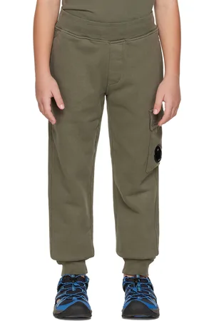 C.P. Company Kids Green Basic Lounge Pants