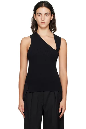 Rohe Black Slanted Tank Top