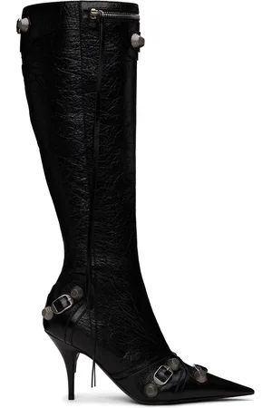 Balenciaga Black Cagole 90mm Tall Boots