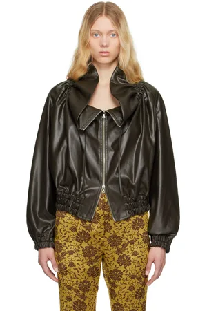 DRIES VAN NOTEN Khaki Cocoon Bomber Jacket