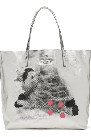 Vivienne Westwood Silver Studio Shopper Tote