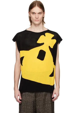 Vivienne Westwood Black Intarsia Pixel Orb Tank Top