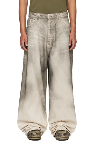 B1ARCHIVE Gray Wide Leg 5 Pocket Jeans