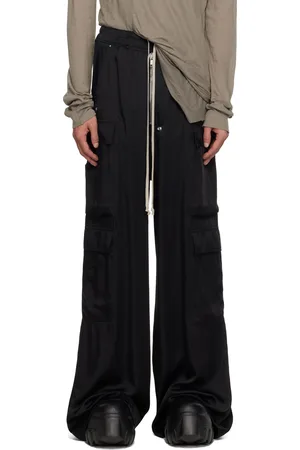 Rick Owens Black Hollywood Cargobelas Cargo Pants