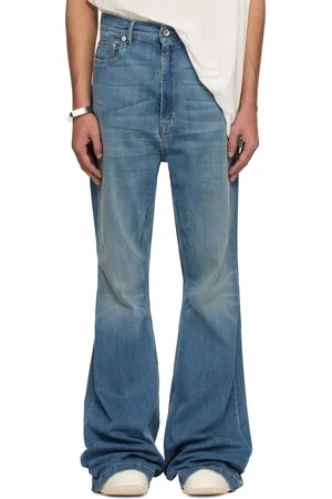 Rick Owens Indigo Hollywood Bolan Bootcut Jeans
