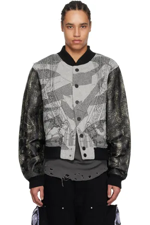 Who Decides War Gray Notre Dame Varsity Jacket