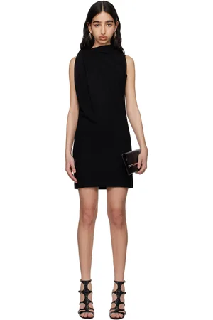 Alexander McQueen Black Knot Detail Minidress