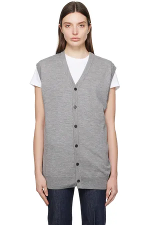 Auralee Gray Hard Twist Vest