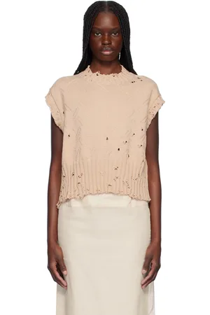 Marni Pink Jacquard 3D Dishevelled Cotton Sweater