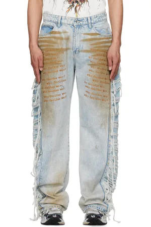 Who Decides War Blue Mechanic Ultra Flare Jeans