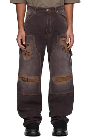B1ARCHIVE Brown Wide Leg Carpenter Trousers