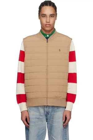 Ralph Lauren Beige Piqué Double-Knit Vest
