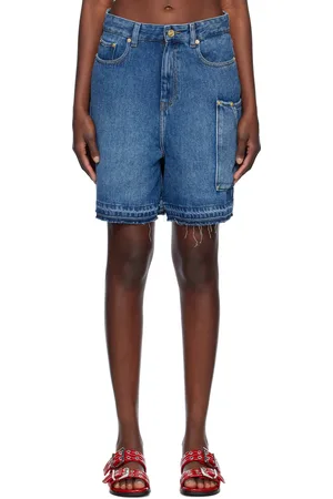 Ganni Blue Light Denim Shorts