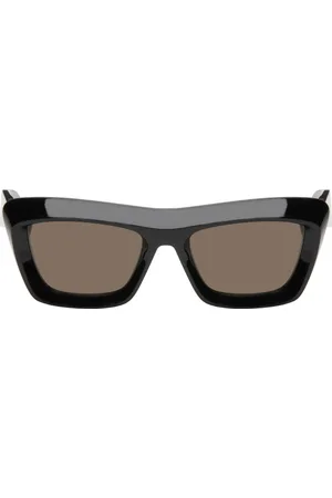 Bottega Veneta Black Classic Cat Eye Sunglasses