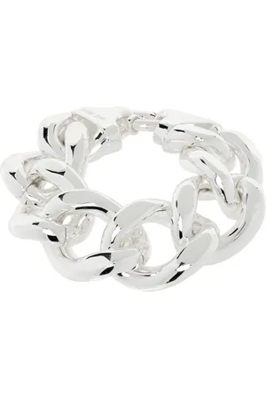 ANINE BING Silver Chunky Chain Bracelet
