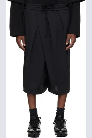 NAMESAKE Black Reid Pleated Basketball Shorts