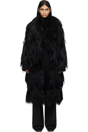 16Arlington Black Lorona Shearling Coat
