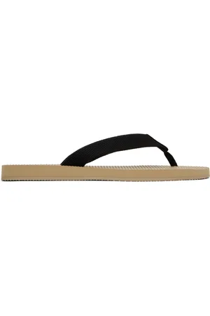 The Row Beige & Black Dune Classic Flip-Flops