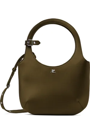 Courrèges Brown Holy Satin Bag