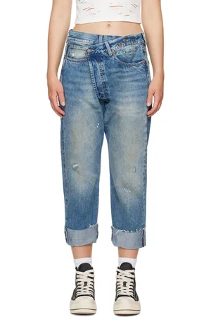 R13 Blue Crossover Jeans