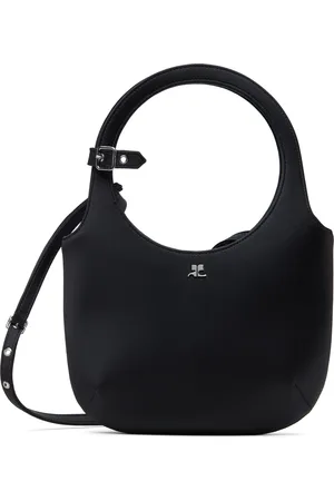 Courrèges Black Holy Satin Bag