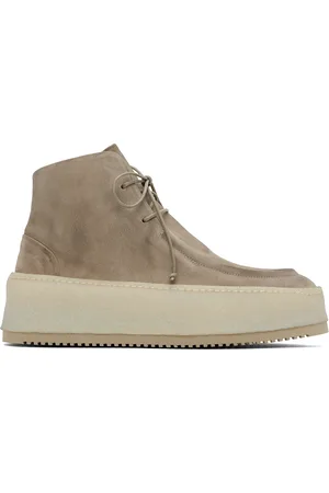 MARSÈLL Gray Parapana Lace Up Ankle Boots