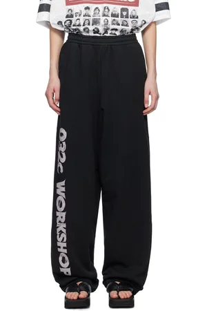 032c Black Outlaw Oversized Lounge Pants