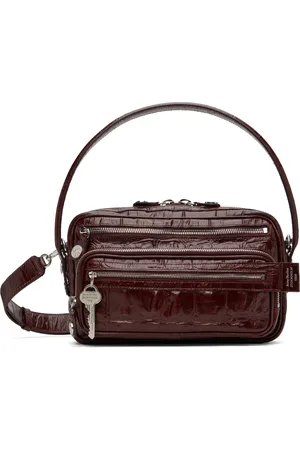 Acne Studios Burgundy Camero Party Shoulder Bag