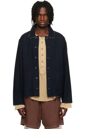 Kartik Research Beige & Black Striped Reversible Jacket
