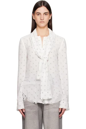 Acne Studios White Layered Blouse