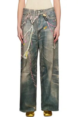 Acne Studios Blue Baggy Fit 1981F Jeans