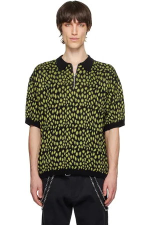 Bluemarble Black & Yellow Jacquard Polo