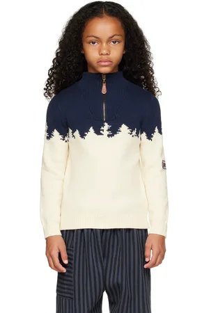 BONTON Kids Navy & Beige Sapin Sweater
