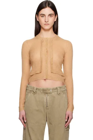Acne Studios Beige Layered Mohair Cardigan