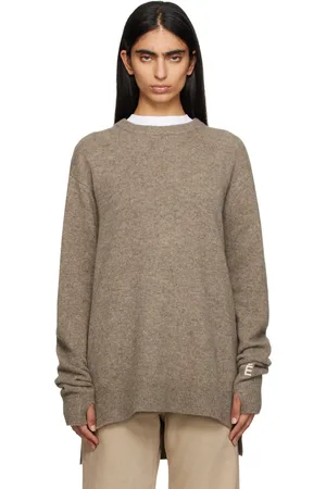 Etudes Taupe Round Neck Sweater