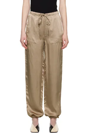 6397 Beige Drawstring Reversible Trousers