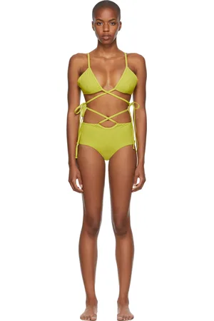 CHRISTOPHER ESBER Green Wrapped Tie & Loop Tie Bikini