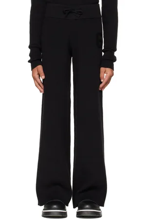 Maison Margiela Kids Black Wide-Leg Lounge Pants