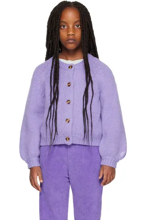 Maed for mini Kids Violet Vicuna Cardigan